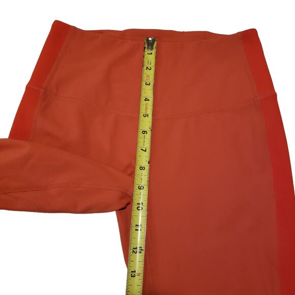 Free People Movement Hearts Aflutter Leggings Size S Orange Hi Rise $78 - Picture 8 of 9